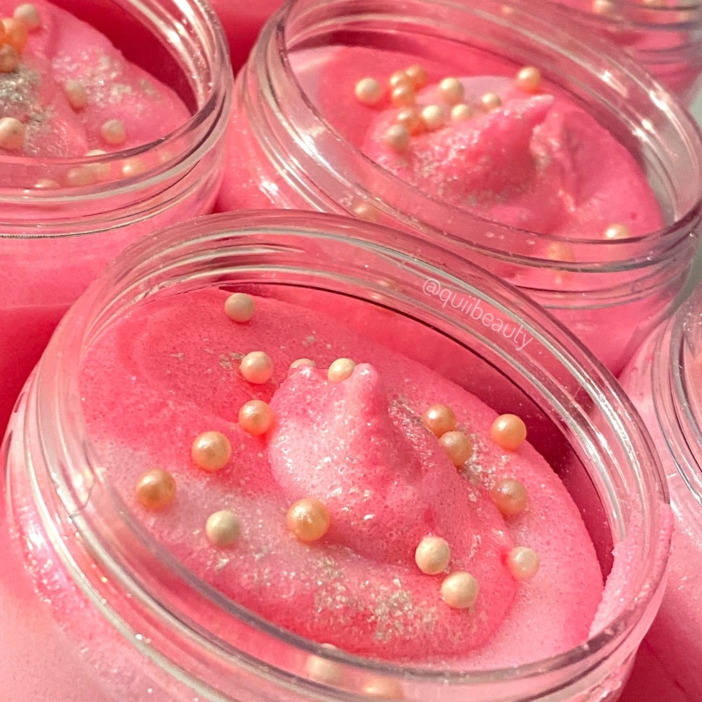 SOLD-Pink Sugar Whipped Sugar Scrub